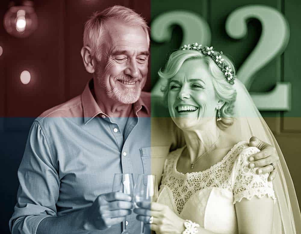 Du betrachtest gerade Bronzehochzeit – 22 Jahre verheiratet feiern