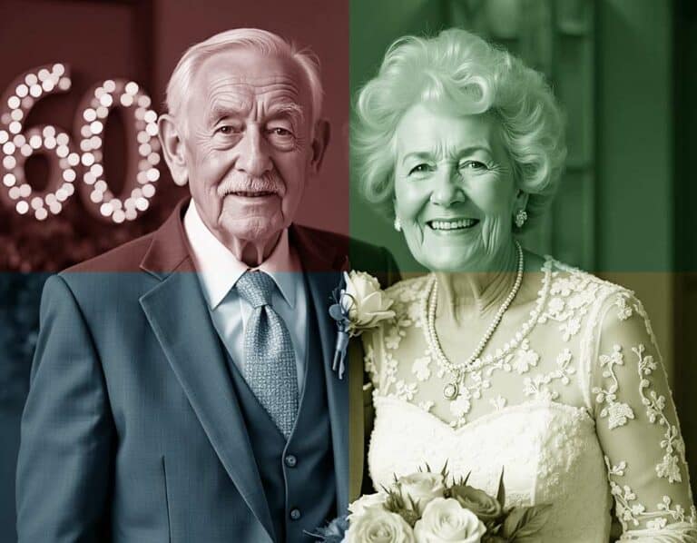 Mehr über den Artikel erfahren Diamantene Hochzeit – 60 Jahre verheiratet feiern