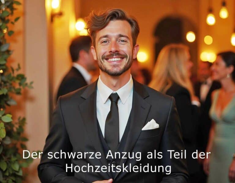 Mehr über den Artikel erfahren Kann man auf einer Hochzeit einen schwarzen Anzug tragen?