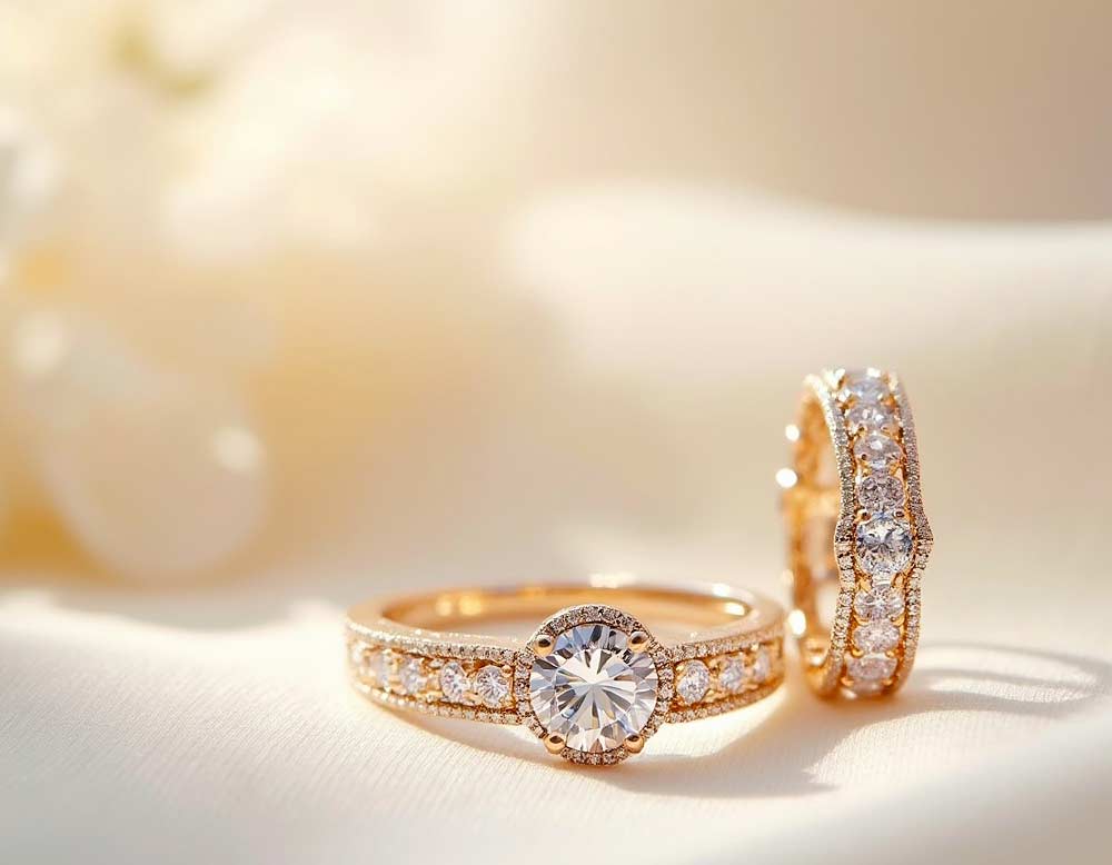 Ringe als Hochzeitsschmuck