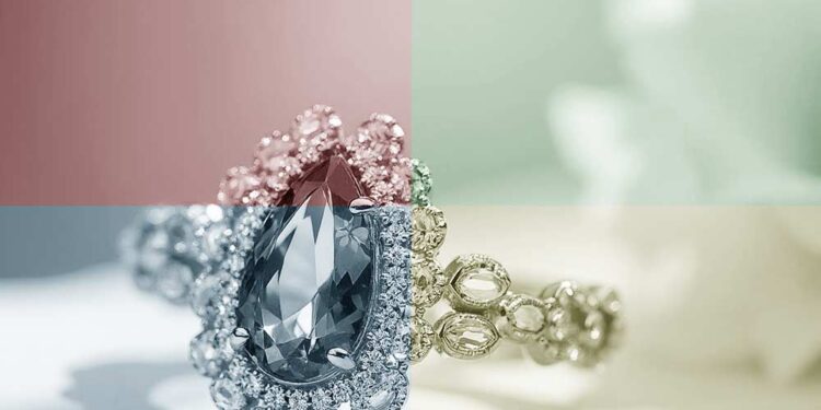 Hochzeitsschmuck mit Edelstein