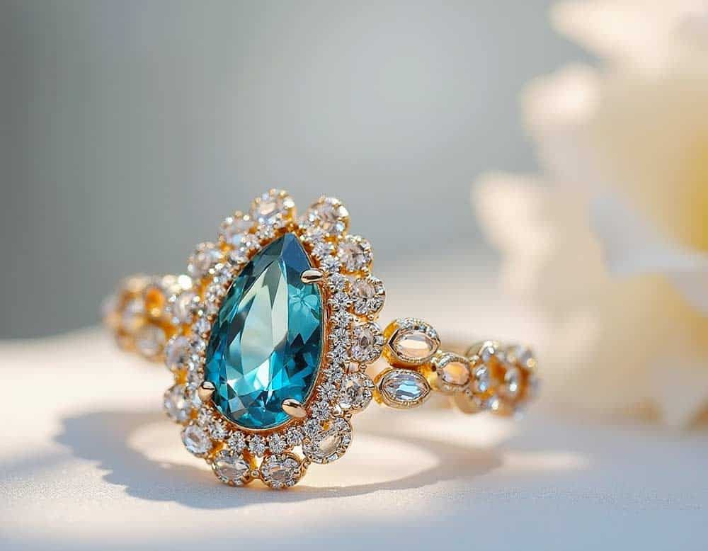 Hochzeitsschmuck mit Edelstein