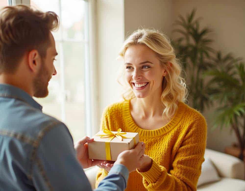 Wertschätzung in der Ehe mit Geschenk