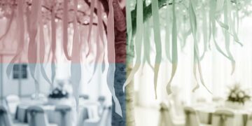 Bänderbaum für moderne Hochzeiten