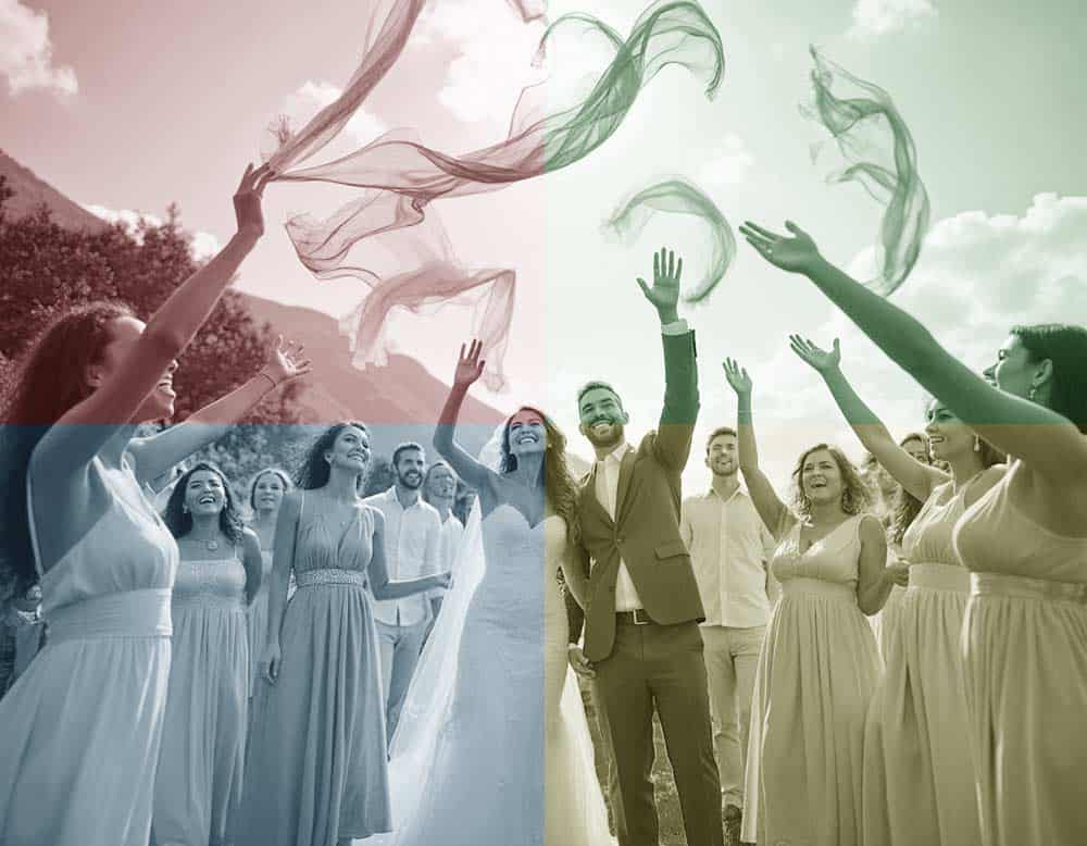 Du betrachtest gerade Seidentücher in die Luft werfen als Hochzeitsbrauch