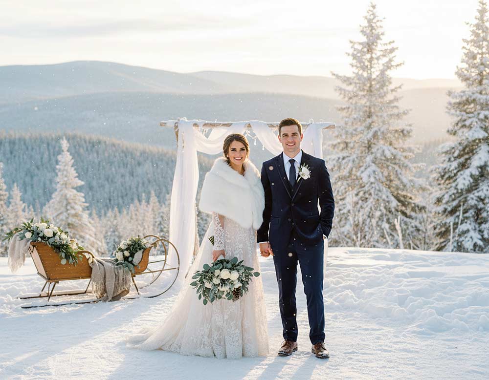 Die stille Schönheit einer Winterhochzeit Die stille Schönheit einer Winterhochzeit