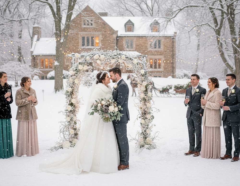 Du betrachtest gerade Wie eine Winterhochzeit den Hochzeitstag besonders gefühlvoll macht