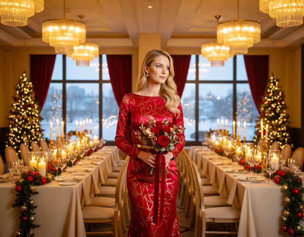 Rotgold-Kleider für festliche Hochzeiten Rotgold-Kleider für festliche Hochzeiten