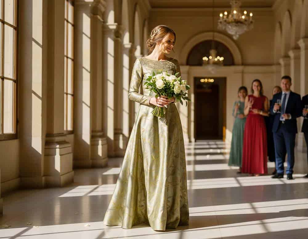 Der besondere Reiz eines Grün-Gold-Gowns zur Hochzeit Der besondere Reiz eines Grün-Gold-Gowns zur Hochzeit