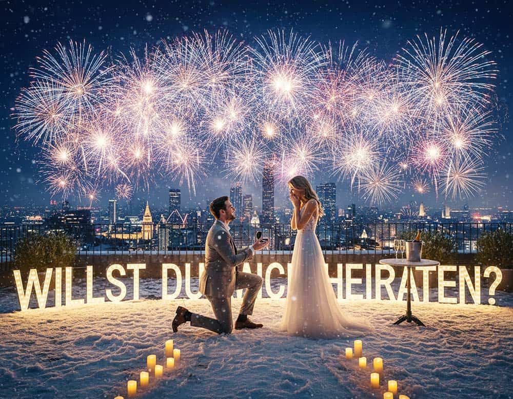 Du betrachtest gerade Ideen für einen Heiratsantrag zu Silvester