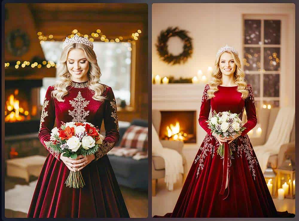 Velours Hochzeitskleid als bewusste Wahl jenseits von Spitze und Tüll Velours Hochzeitskleid als bewusste Wahl jenseits von Spitze und Tüll