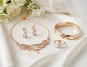 Mehr über den Artikel erfahren Goldener Glanz für den Schmuck der Braut – Gelb-, Rosé- und Weißgold im Trend