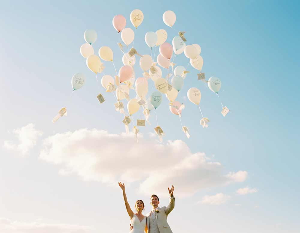 Luftballons mit Wünschen Luftballons mit Wünschen