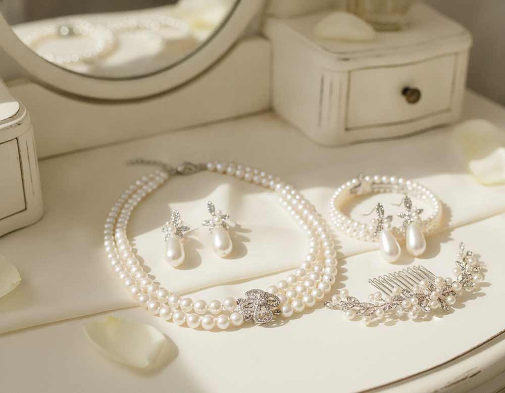Perlenschmuck als Brautschmuck Perlenschmuck als Brautschmuck