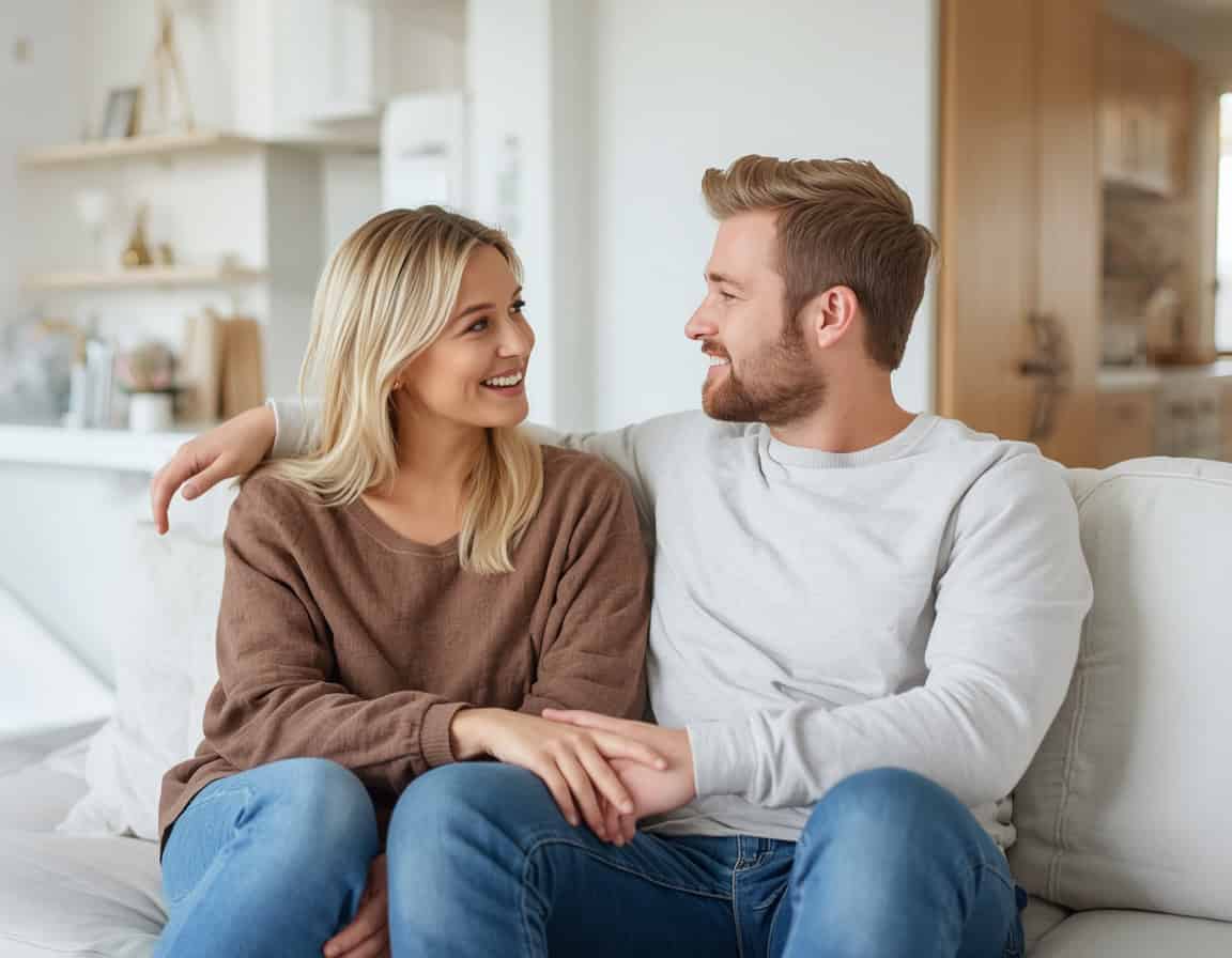 Partner hören einander aufmerksam zu beim Gespräch über Erwartungen in der Partnerschaft
