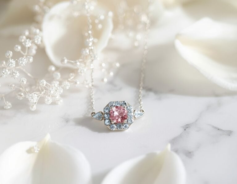Mehr über den Artikel erfahren Farbige Edelsteine – Brautschmuck mit sanften Farbakzenten