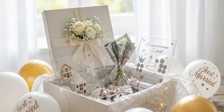 Geldgeschenke zur Hochzeit kreativ verpackt