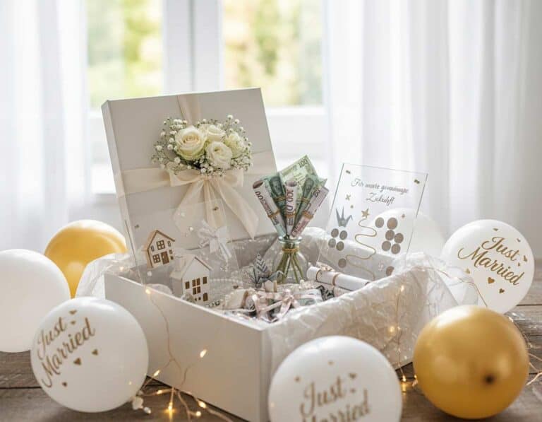Mehr über den Artikel erfahren Geldgeschenk zur Hochzeit schön verpacken – Ideen, die wirklich begeistern