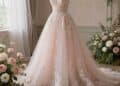 Blush Hochzeitskleid