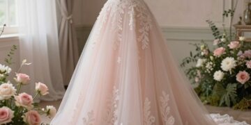 Blush Hochzeitskleid