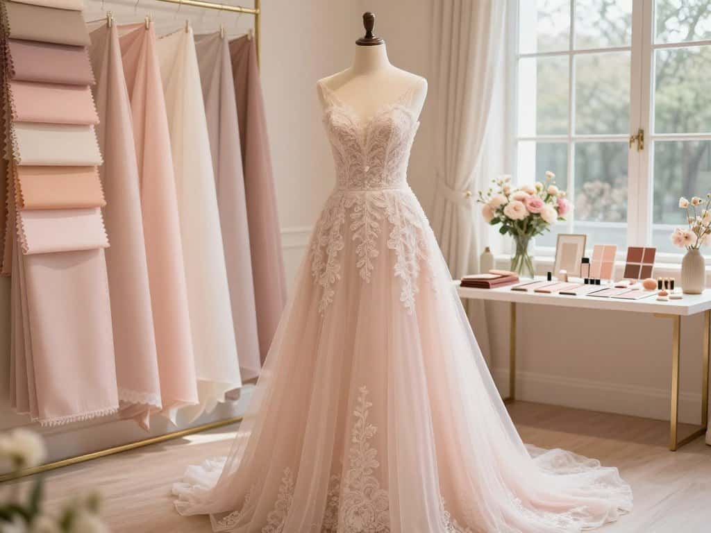 Blush Brautkleid Farbberatung nach Hautton