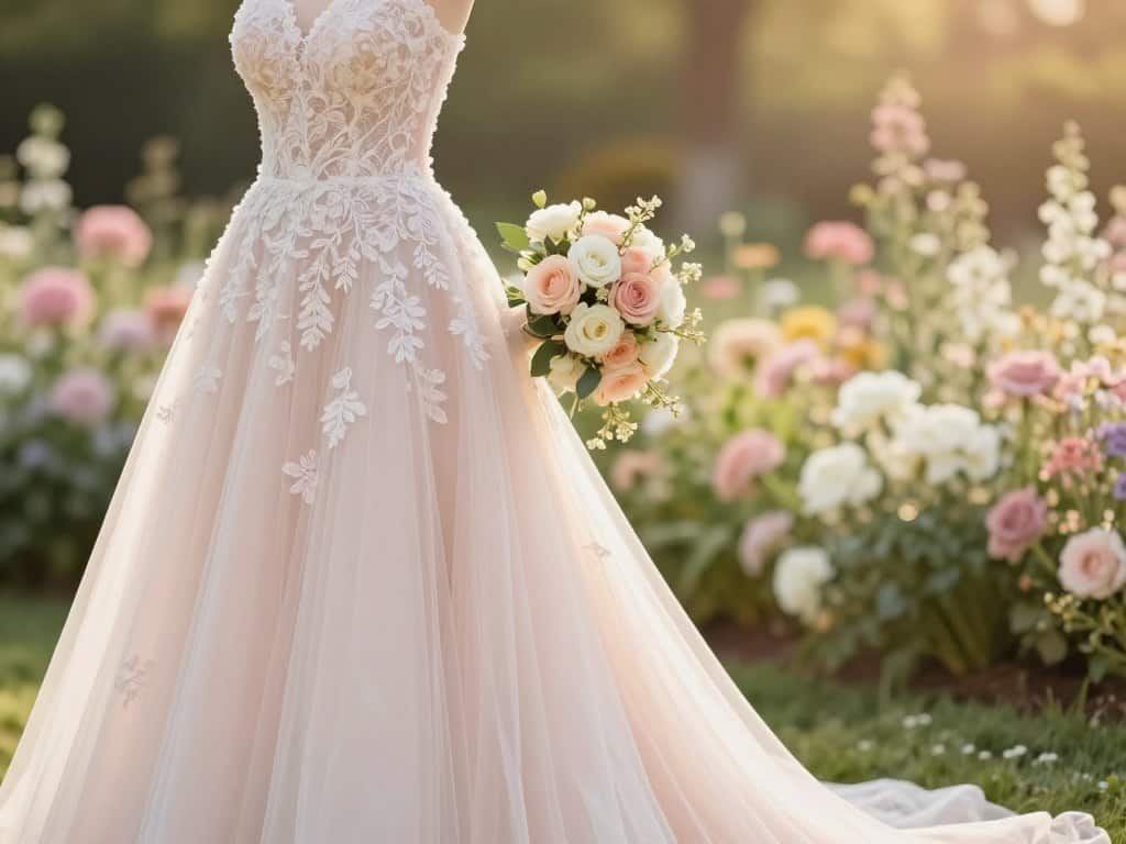 Styling und Accessoires zum Blush Brautkleid