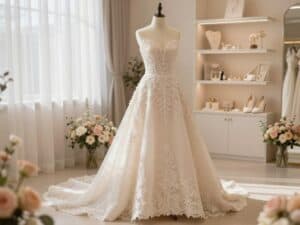 Mehr über den Artikel erfahren Was ein Ivory Hochzeitskleid aus einer Braut macht
