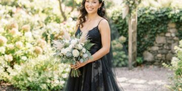 Brautkleid in Schwarz