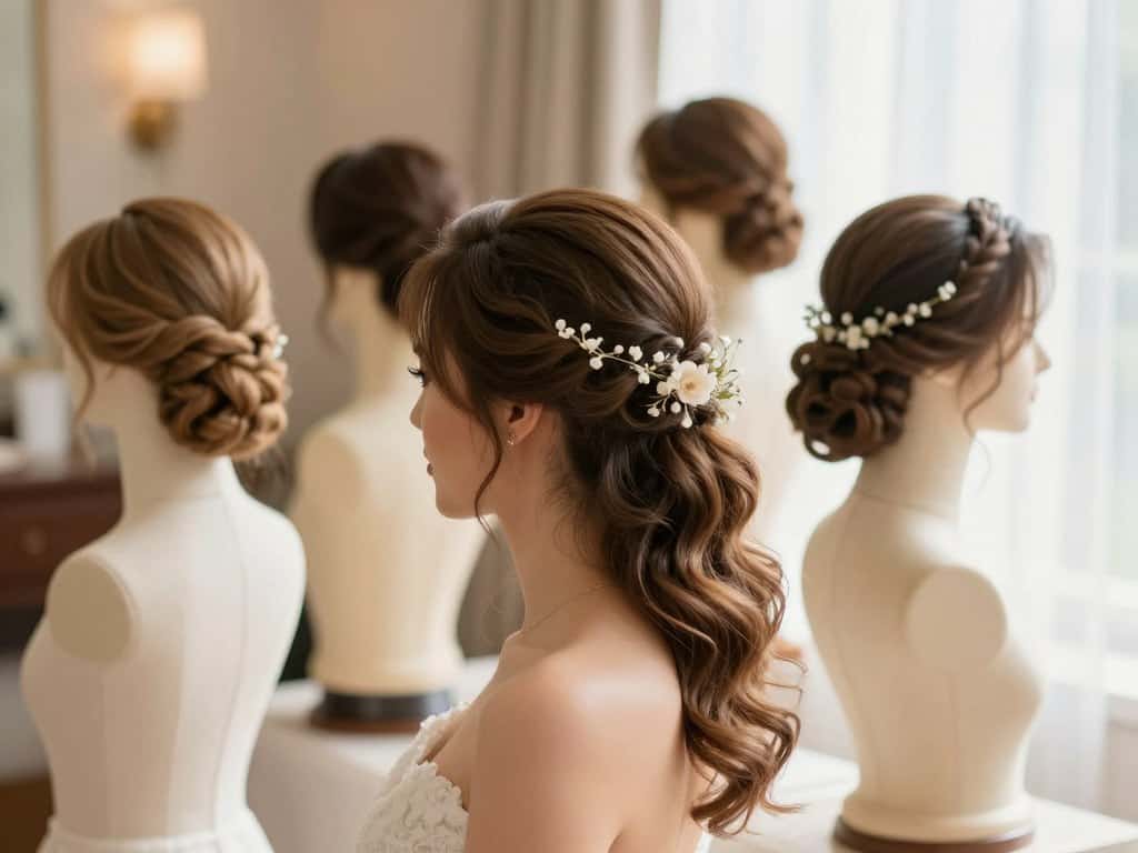 Frisuren zum Brauthosenanzug