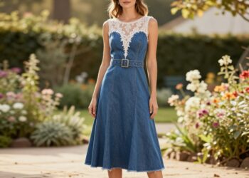 Denim Brautkleid
